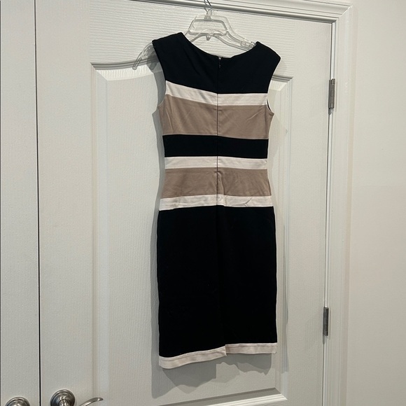 White House Black Market Classic Black Shift Dress - Picture 3 of 3
